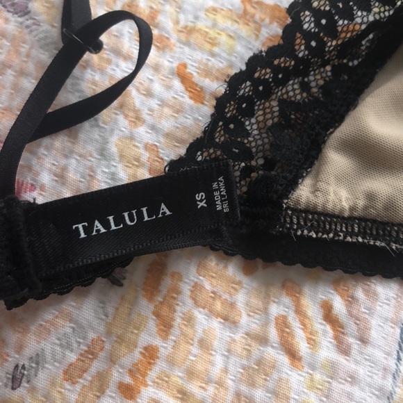 Aritzia black bralette with nude interior - Picture 3 of 3